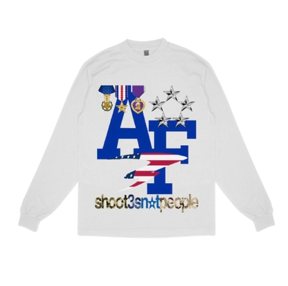 Freedom From Deep Range Tee-White Ranger Long Sleeve
